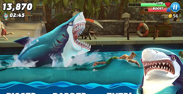 饥饿鲨世界破解版无限钻石金币珍珠下载v4.9.2截图1