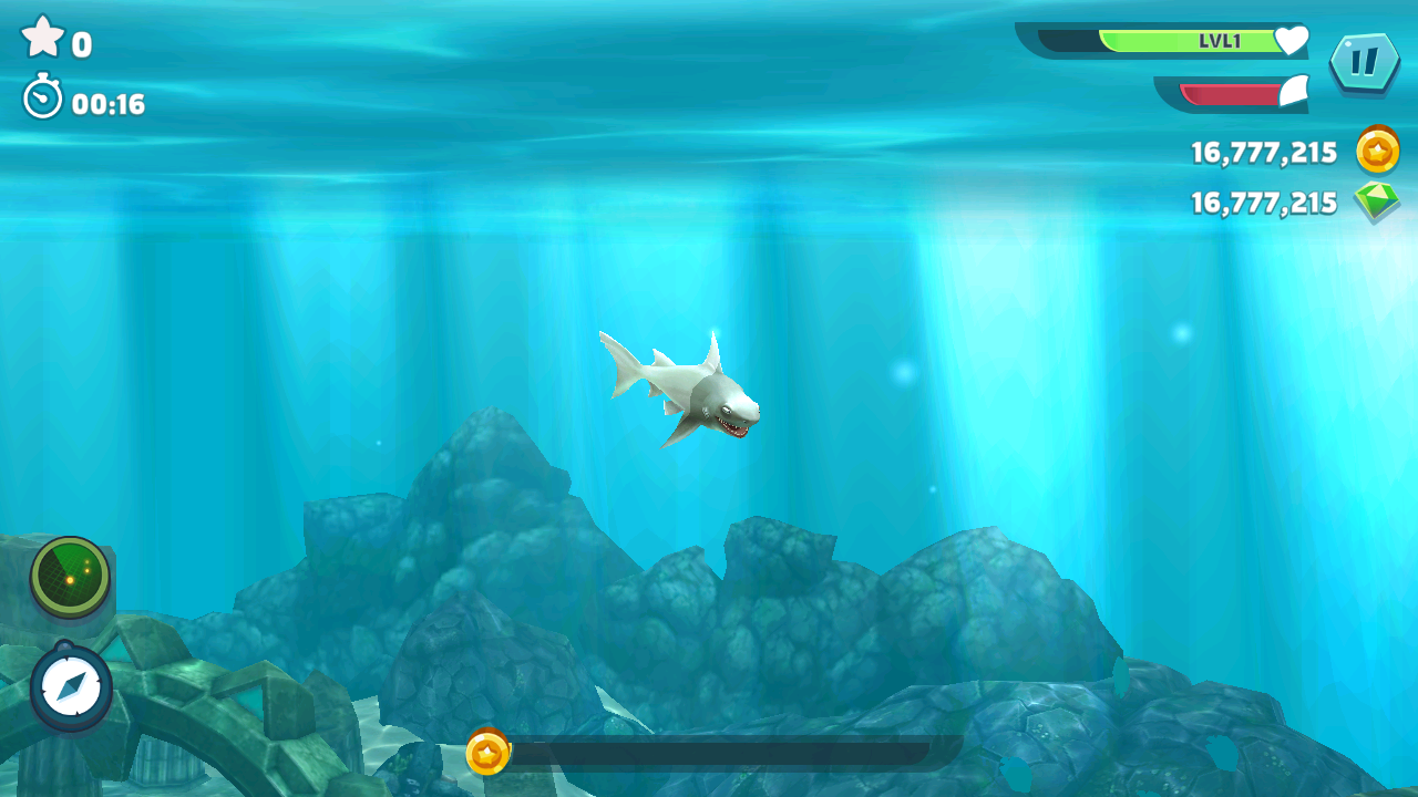 饥饿鲨进化(MOD菜单999999钻无限金币珍珠)截图1