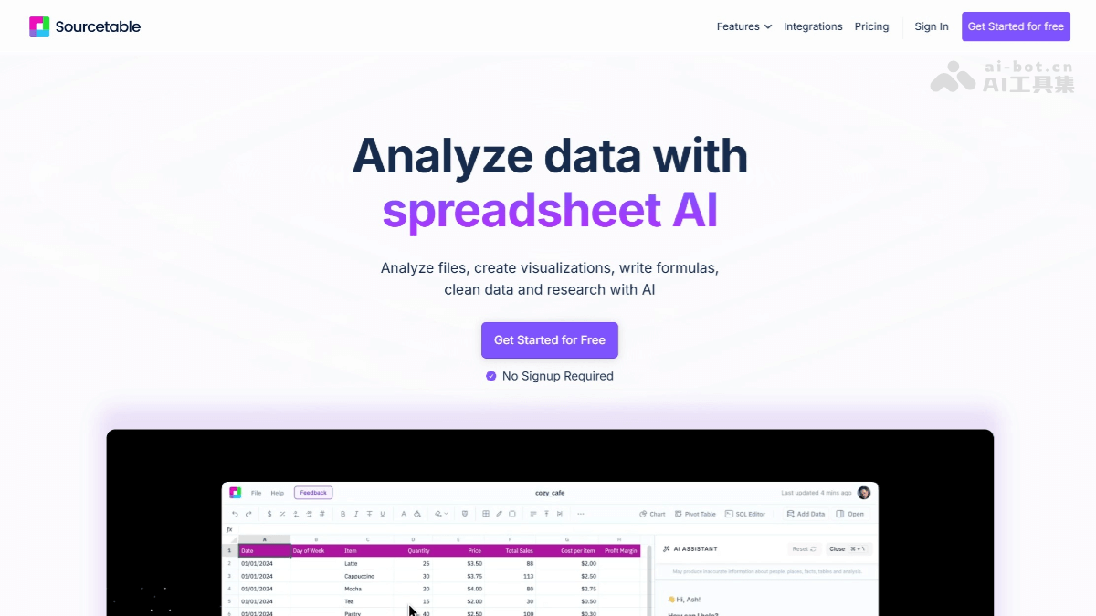 Sourcetable