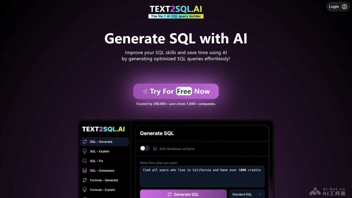 TEXT2SQL.AI